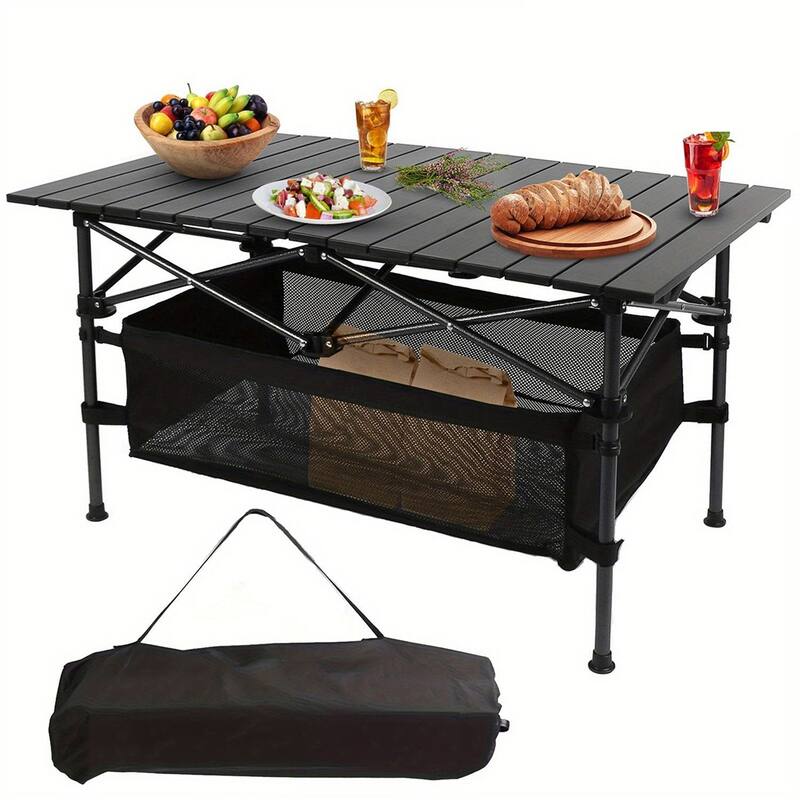 Adjustable - height Folding Table