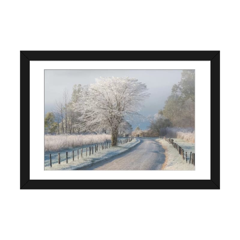 iCanvas "A Frosty Morning" by Chris Moore - Black - 24x32x1