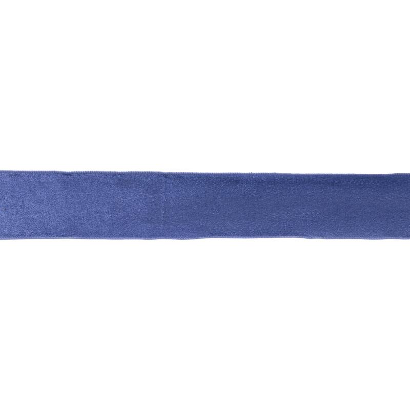 Polyester Fuzzy Wired Ribbon Set of 2 for Holiday Crafts and Decor