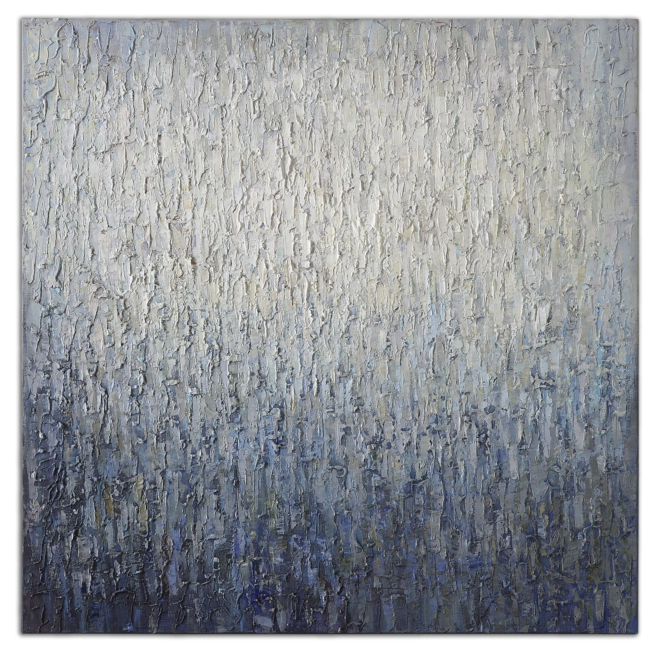 Shop 36 Hand Painted Abstract Blue Ombre Unframed Stretched