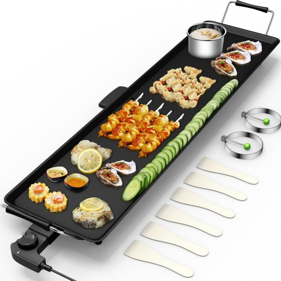 Electric Teppanyaki Table Top Grill Griddle Nonstick On Sale Bed Bath   Beyond 37522315