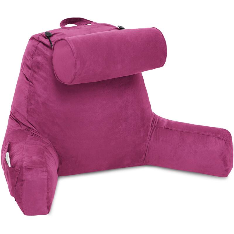 Husband Bedrest Micro-Suede Reading Pillow