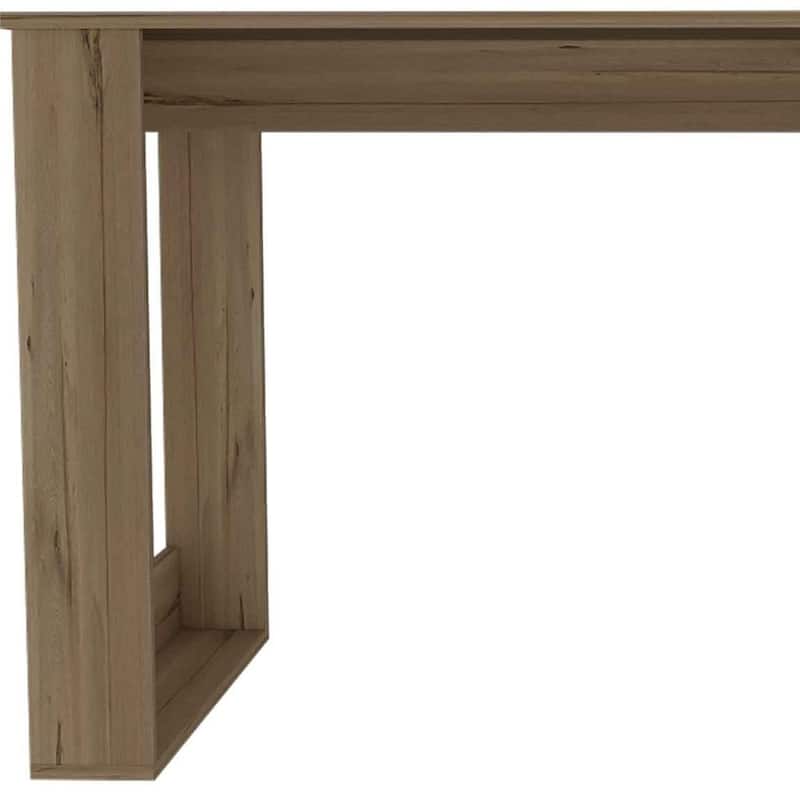 Modern 47" Aurora Computer Desk in Espresso Finish Compact Office Workstation