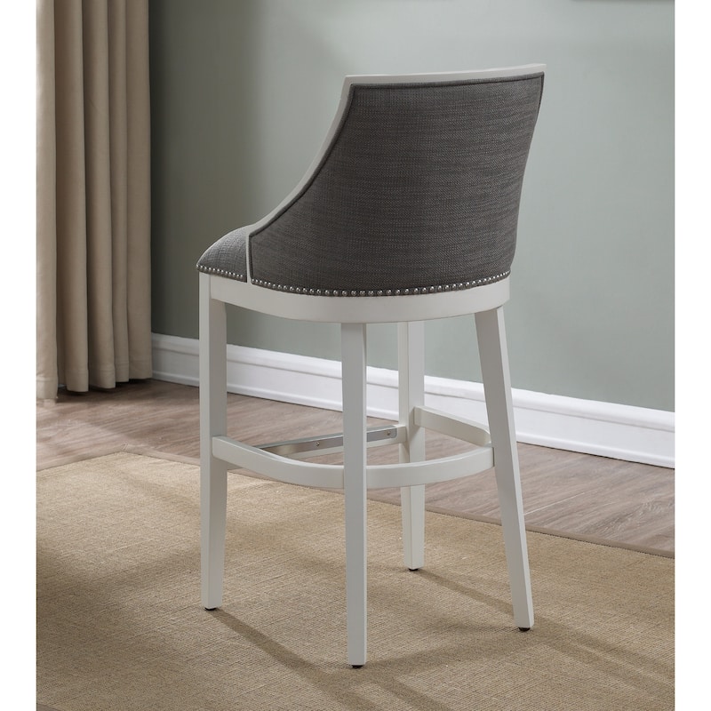 Lawrence White Counter Height Stool