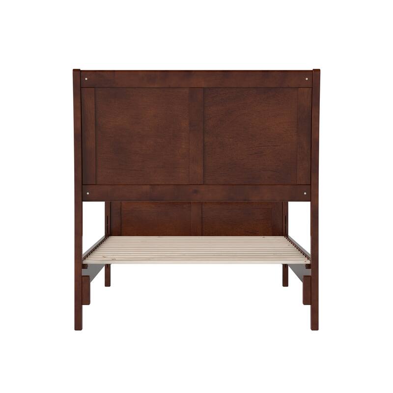 Valencia Solid Wood Low Profile Sleigh Platform Bed with Matching Footboard