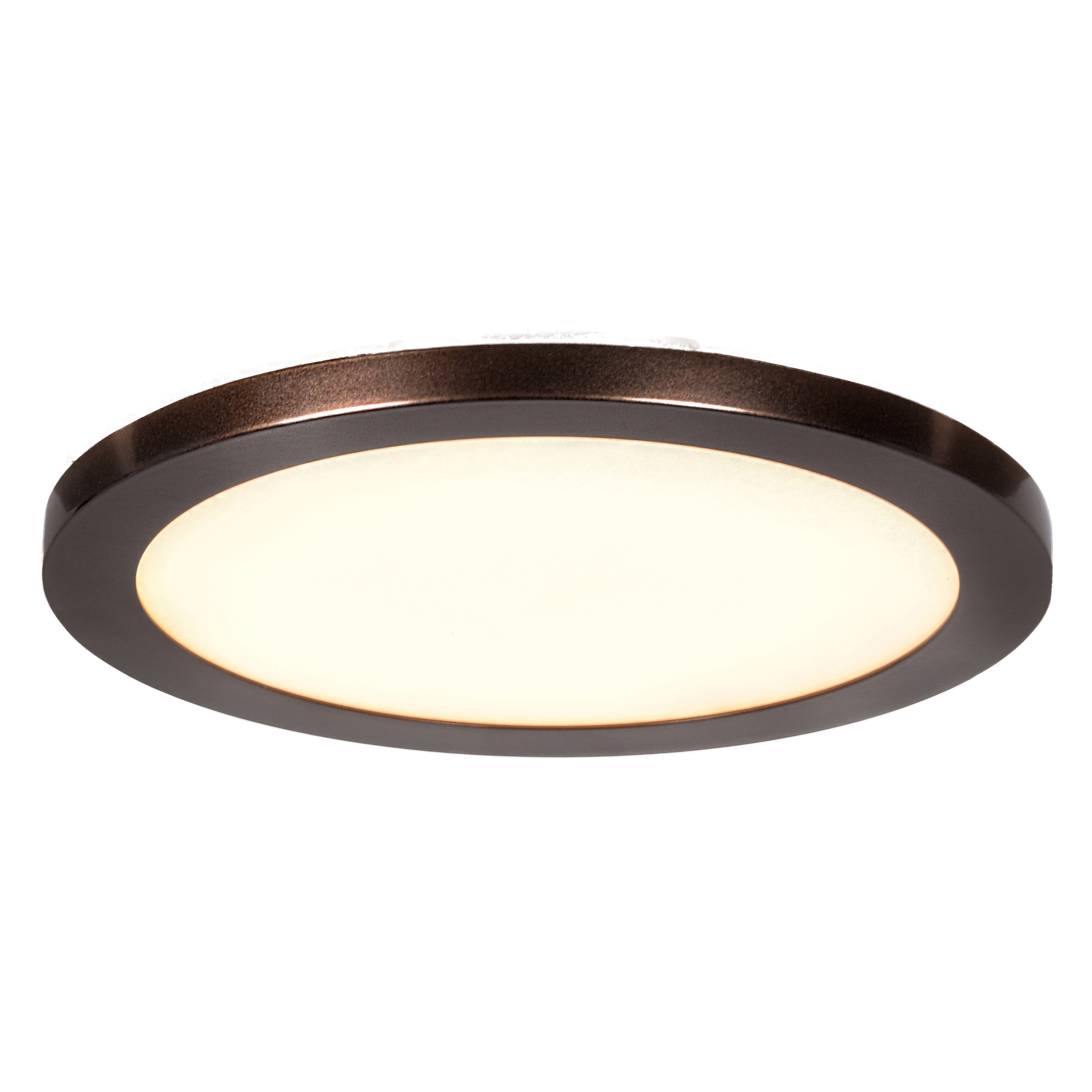 Access Lighting Disc - LED Round Flush Mount - Large - Bronze Finish - Acrylic Lens