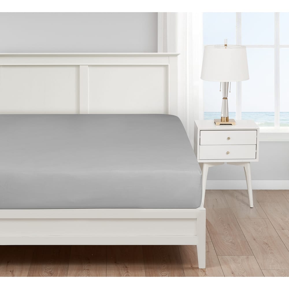 Nautica Cotton Blend Solid Fitted Sheet