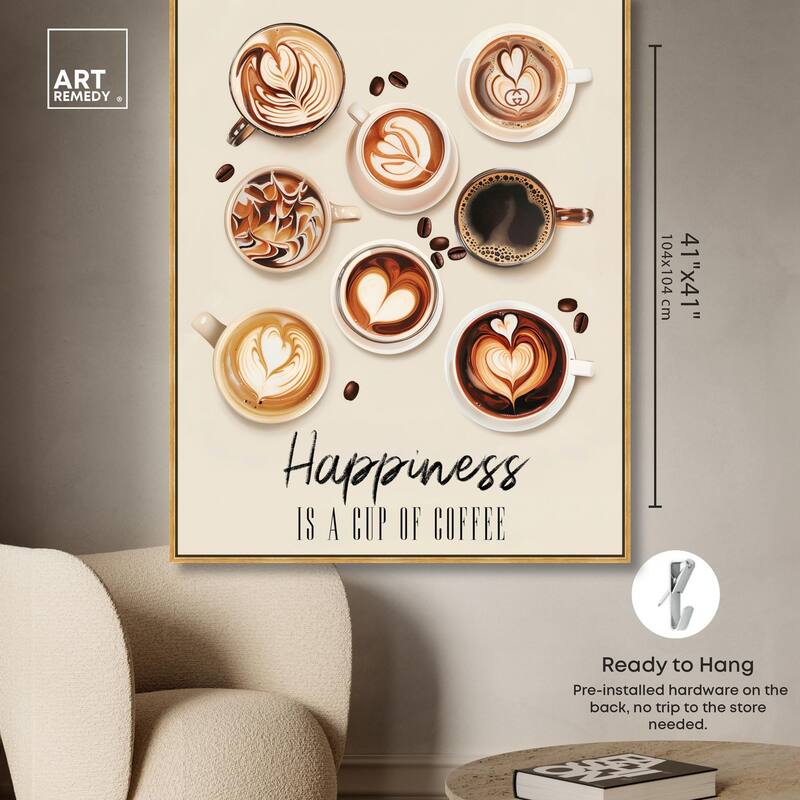 68945 Coffee Cup Collection Canvas by Art Remedy