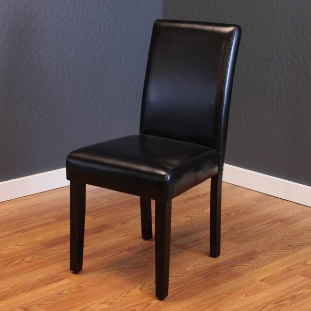 Mai Faux Leather Dining Chairs (Set of 2) - Black