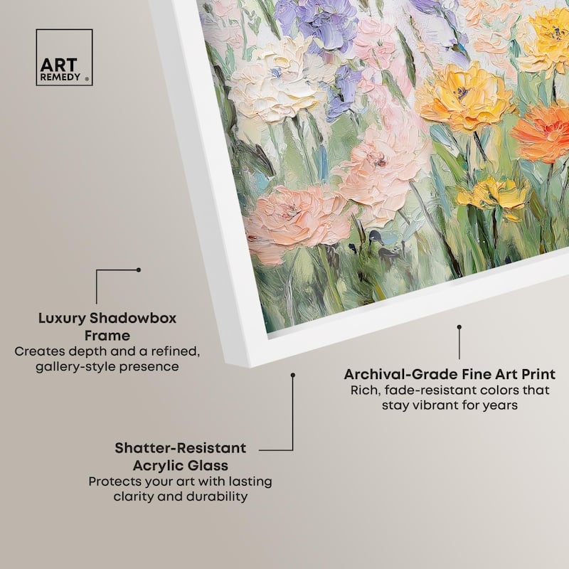 Summer Abundance I Shadowbox by Art Remedy