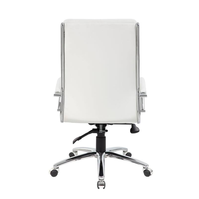 Boss CaressoftPlus Chrome Finish Executive Chair