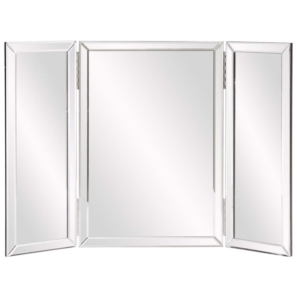 Three Part Hinged Vanity Tabletop Mirror - 31" W x 1" D x 21" H