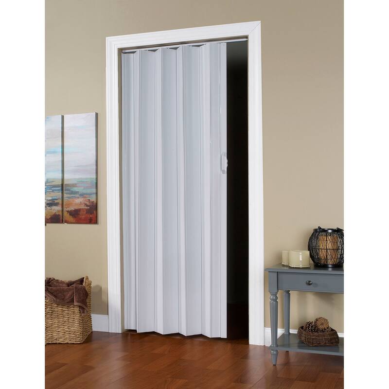 Spectrum Via White PVC 48-inch x 96-inch Folding Door