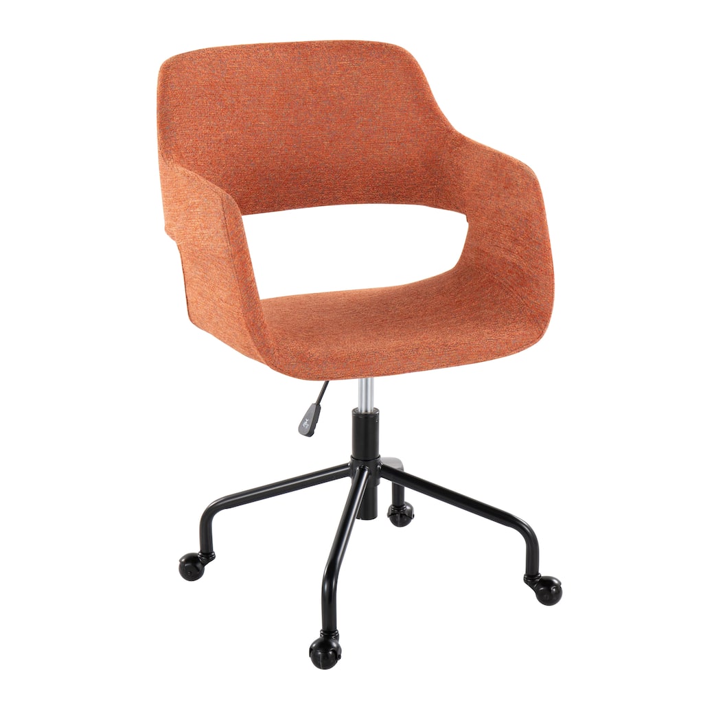 Contemporary Adjustable Office Chair with Ergonomic Design and Premium Faux Leather Upholstery