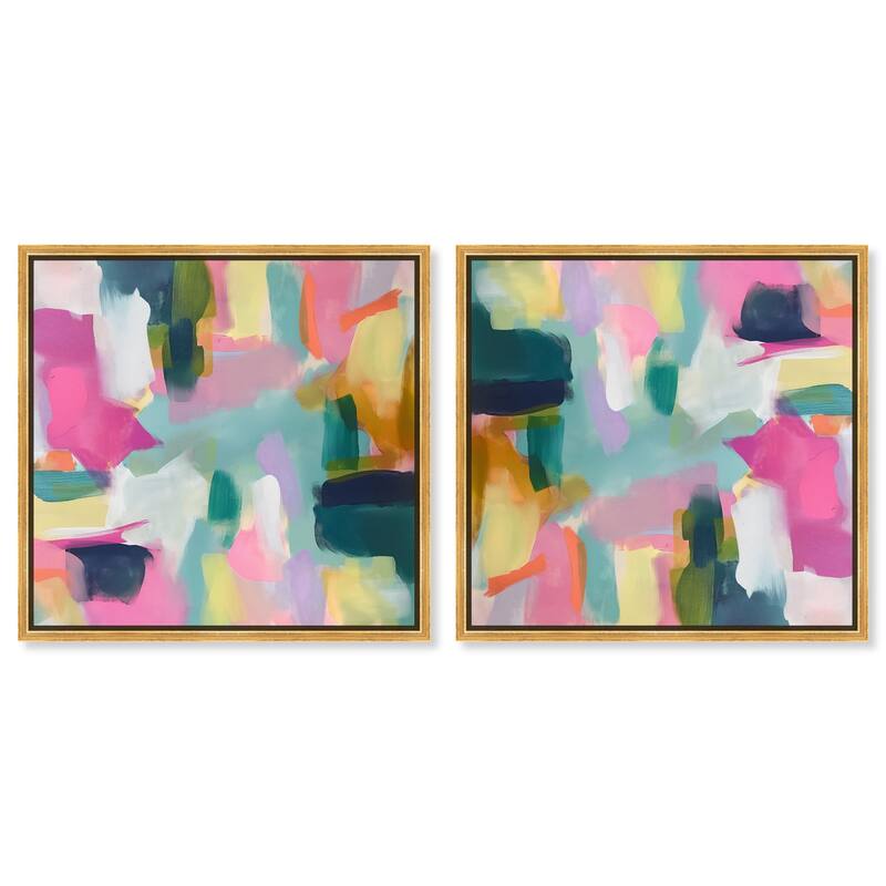 Pastel Poppies Canvas by Art Remedy - 20" x 16" - White