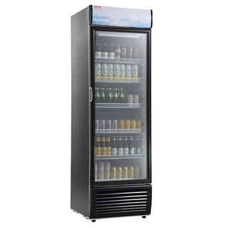 VEVOR Commercial Merchandiser Refrigerator, 14.8 Cu.Ft / 420L Beverage Refrigerator Cooler Merchandiser - 14.8 Cu.Ft / 420L