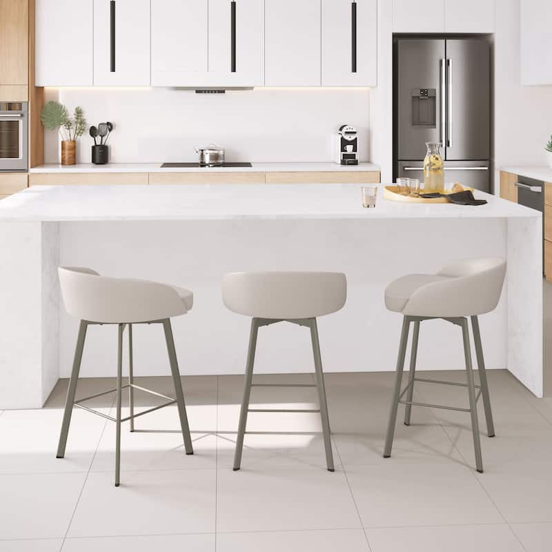 Amisco Cruz Swivel Counter and Bar Stool