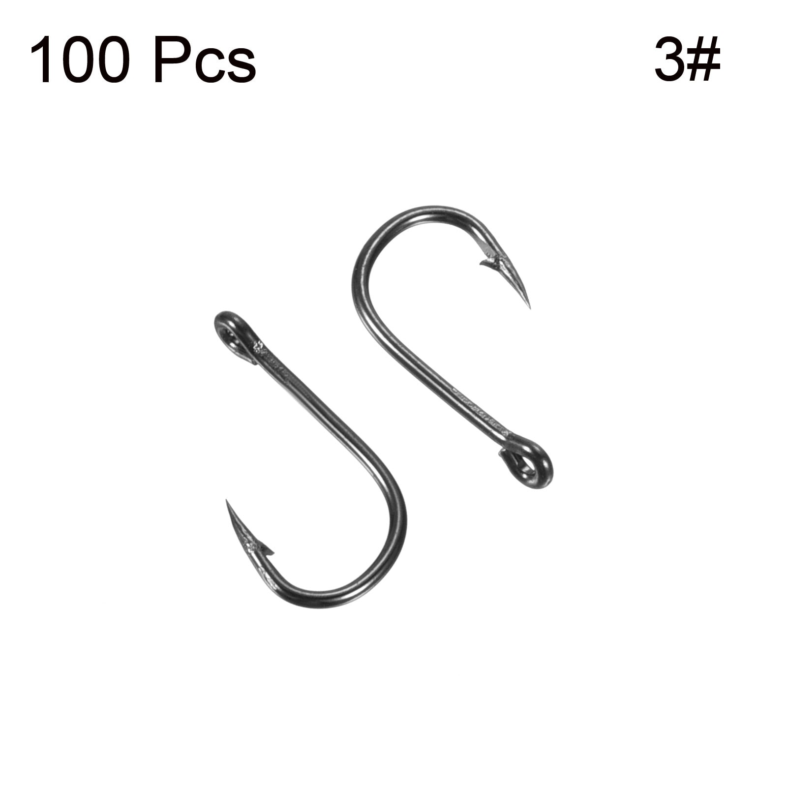 Catfish Hooks, 100 Pcs Claw Fishing Hook High Carbon Steel with