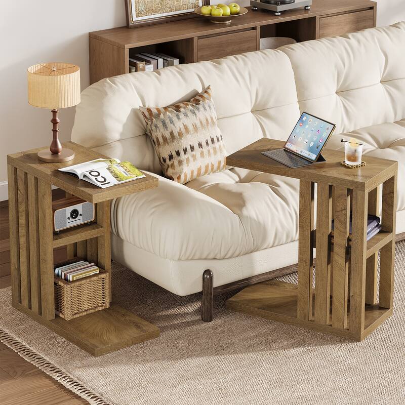 C Shaped End Table
