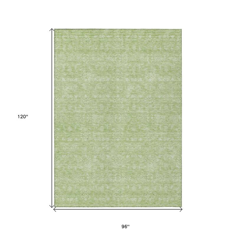 HomeRoots Floral Transitional Rectangle Outdoor Rug