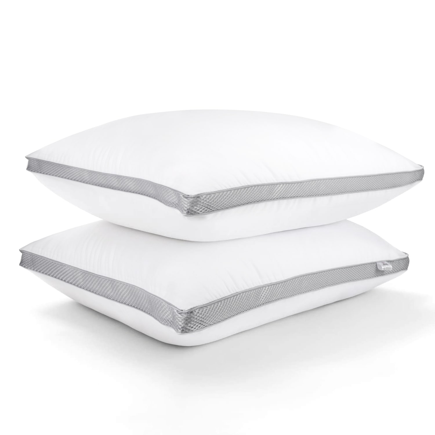 2-Pack Cotton Pillows Gusseted Pillows for Side, Stomach and Back Sleeper -  Bed Bath & Beyond - 33113258