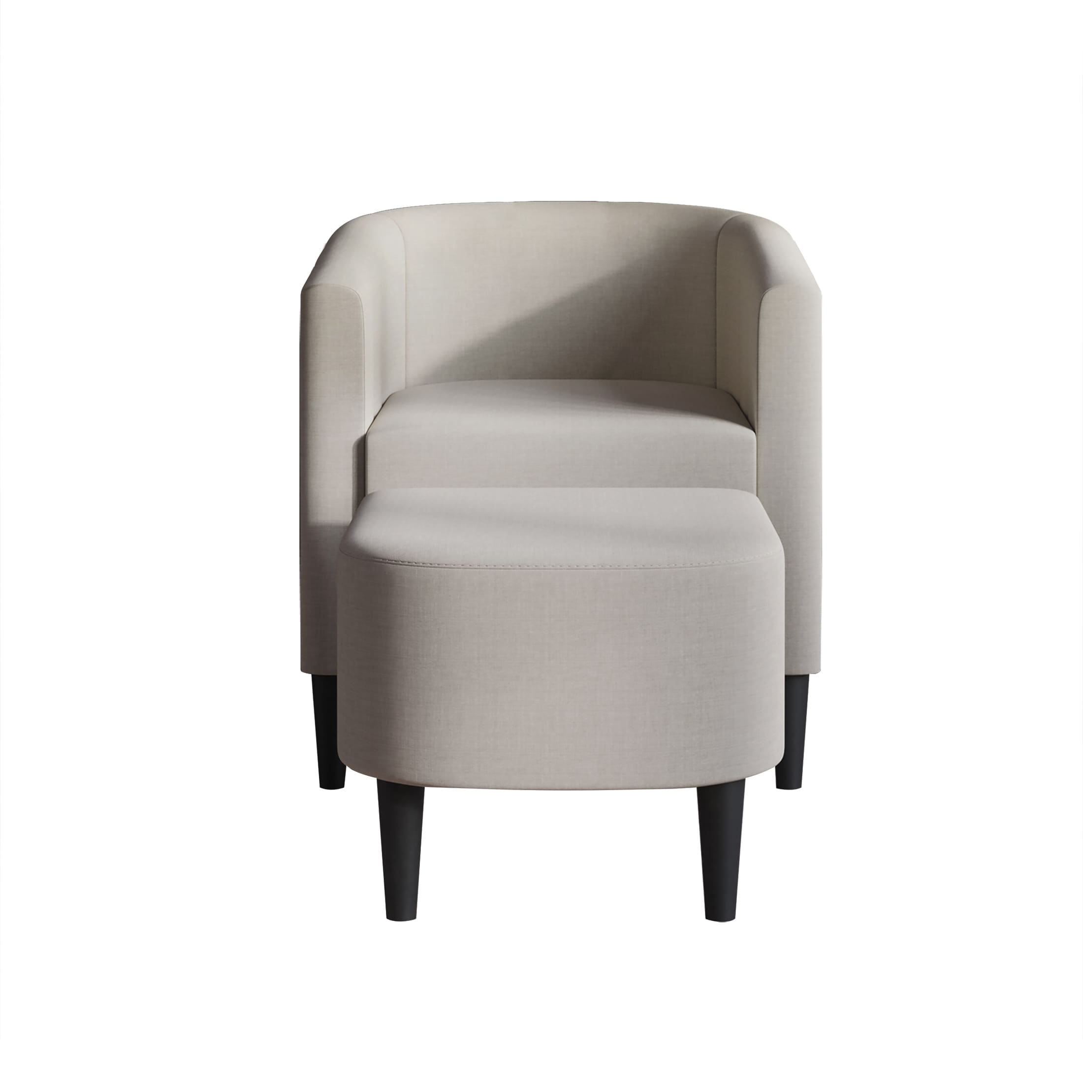 Adisen cloud barrel new arrivals chair and ottoman