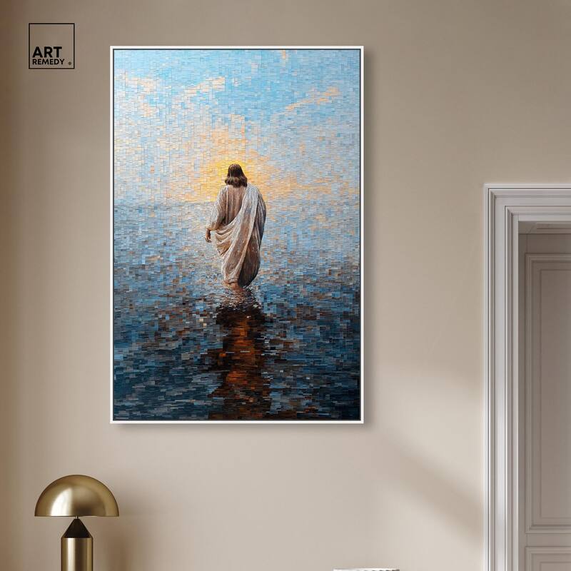 Water Walker Mosaic I Canvas by Art Remedy