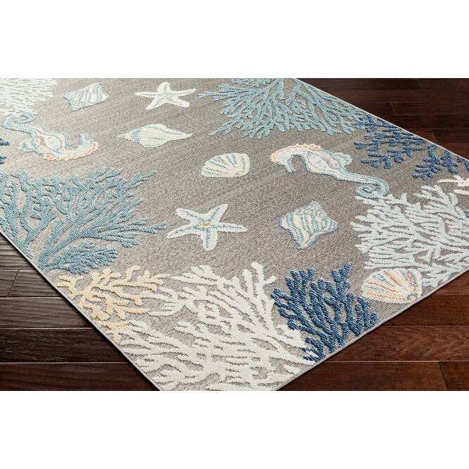 Livabliss Lakeside Coastal Indoor/Outdoor Area Rug