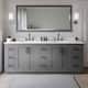 Option Dark Gray / White Quartz Top / Matte Black