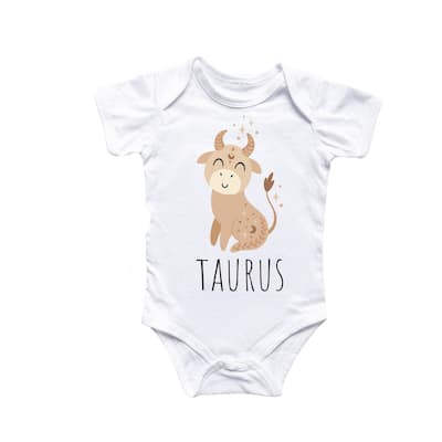 Taurus Zodiac - Baby Boy Girl Clothes Infant Bodysuit Funny Cute Newborn 1