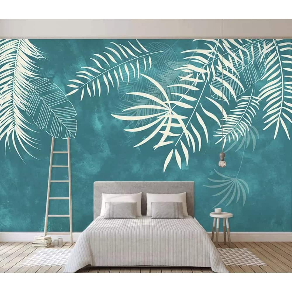 GK Wall Design Leaf Tropical Palm Leaves Exotic Natural Removable Wallpaper