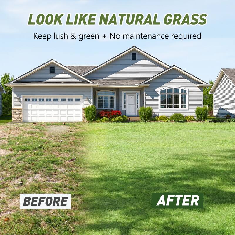 Anmytek Premium Artificial Grass Turf with Realistic Texture, UV Resistant, Multi Layer Drainage Backing - 3'6"