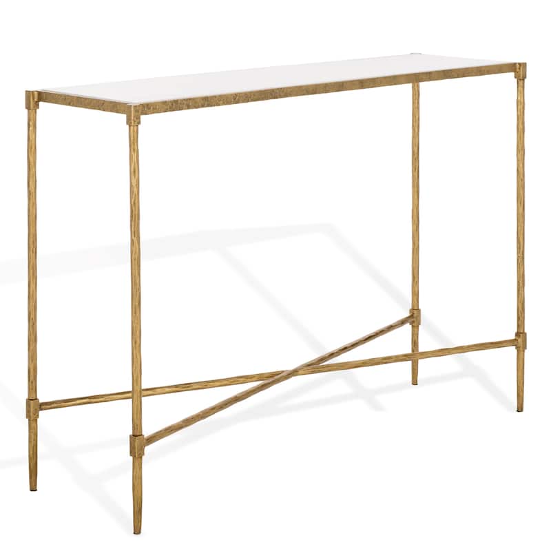 SAFAVIEH Couture Isabellina Metal & Marble Console Table - 42"W x 13"D x 30"H