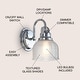 preview thumbnail 80 of 113, Shirley Metal/Glass LED Vanity Light, by JONATHAN Y