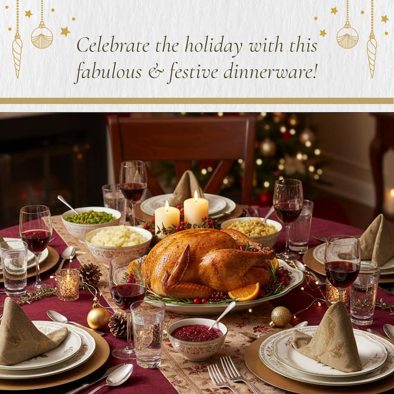 Spode Christmas Tree Gold Medium Oval Platter - 13-Inch