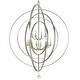 preview thumbnail 1 of 7, Luna 12 Light Antique Silver Sphere Chandelier - 60'' W x 63'' H 60'' W x 63'' H