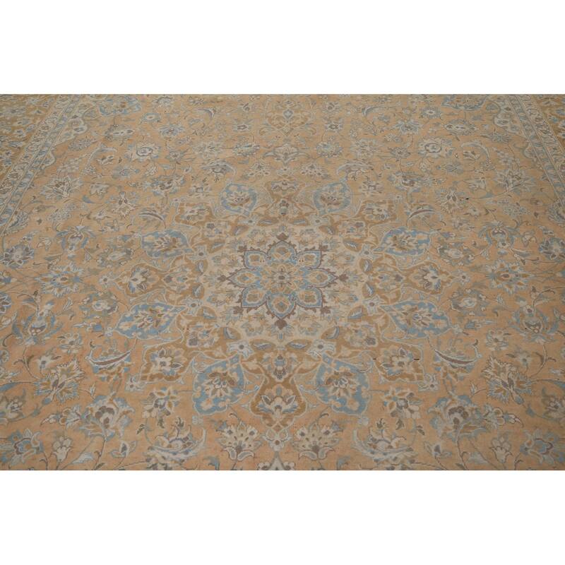 Traditional Najafabad Persian Vintage Rug Handmade Wool Carpet - 11'0" x 16'4"