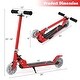 preview thumbnail 4 of 6, Folding Aluminum LED Light Up Wheels Kids Kick Scooter - 28" x 4" x 25"