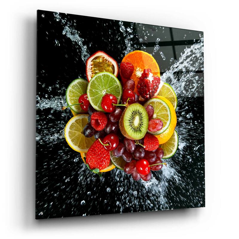 Epic Art 'Fruit Splash III,' Acrylic Glass Wall Art