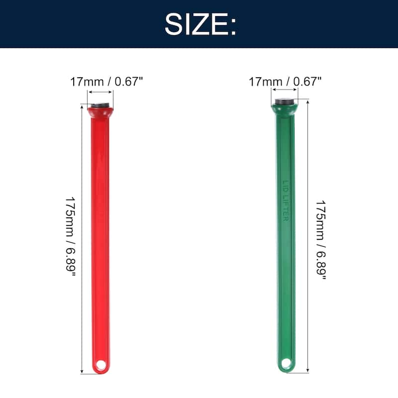 2 Pcs Jar Lid Lifter Canning Kits, Magnetic Canning Lids, Green & Red - Green, Red - Green, Red