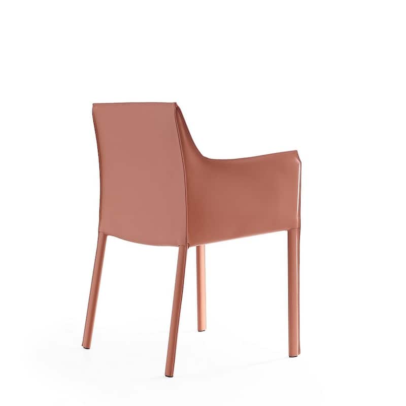 Paris Saddle Leather Dining Room Armchair (Set of 2)