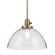 preview thumbnail 29 of 68, Kichler Lighting Avery 1-Light Pendant Light with Seeded Glass