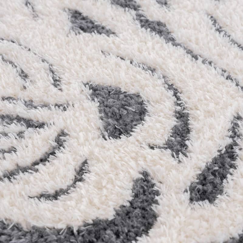 Tilos Tiger Pattern Shag Area Rug