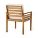 preview thumbnail 8 of 12, Okemo Acacia Wood Outdoor 7-Piece Outdoor Dining Set with Table and 6 Dining Chairs with Cushions
