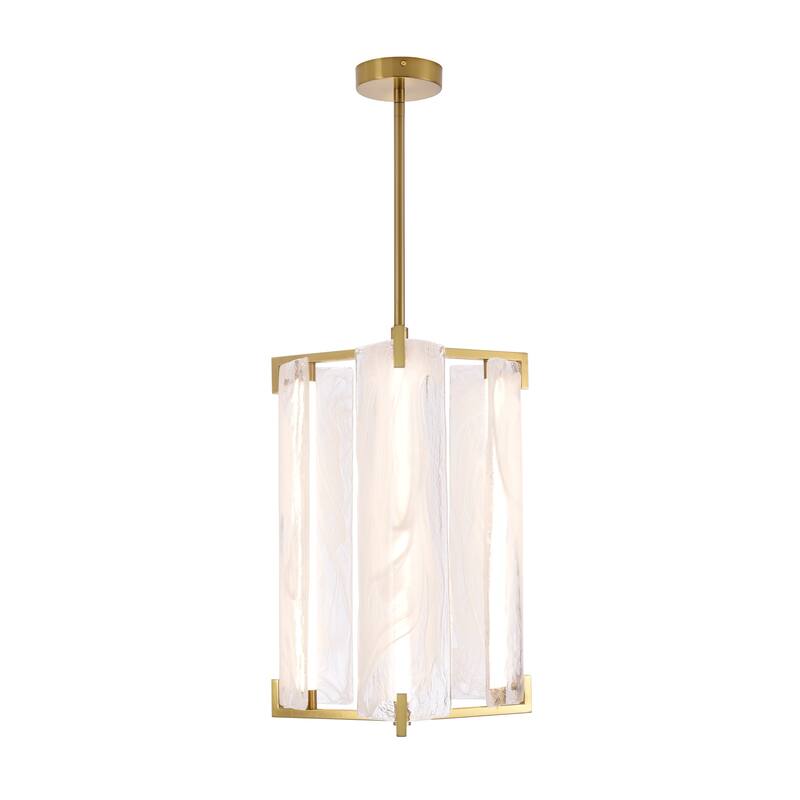 Varaluz Mingle 3-Light Pendant - Satin Brass - Brass