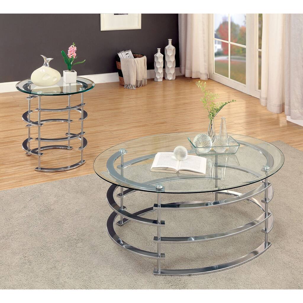 Furniture of America Odella Contemporary 2-piece Accent Table Set