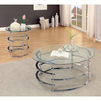 Furniture of America Odella Contemporary 2-piece Accent Table Set