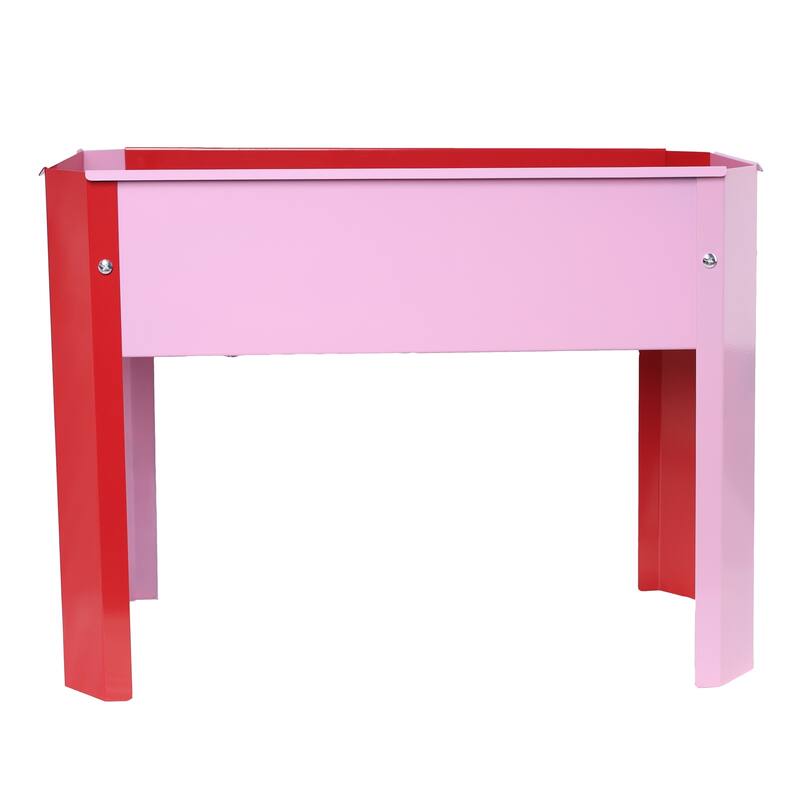 Outdoor Galvanized Raised Garden Bed Elevated Garden Planter Flowerpot Box with Legs for Gardening Vegetables Flower