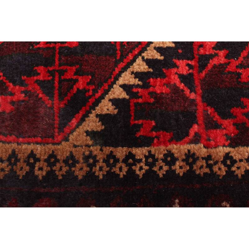 ECARPETGALLERY Hand-knotted Teimani Red Wool Rug - 3'0 x 4'8