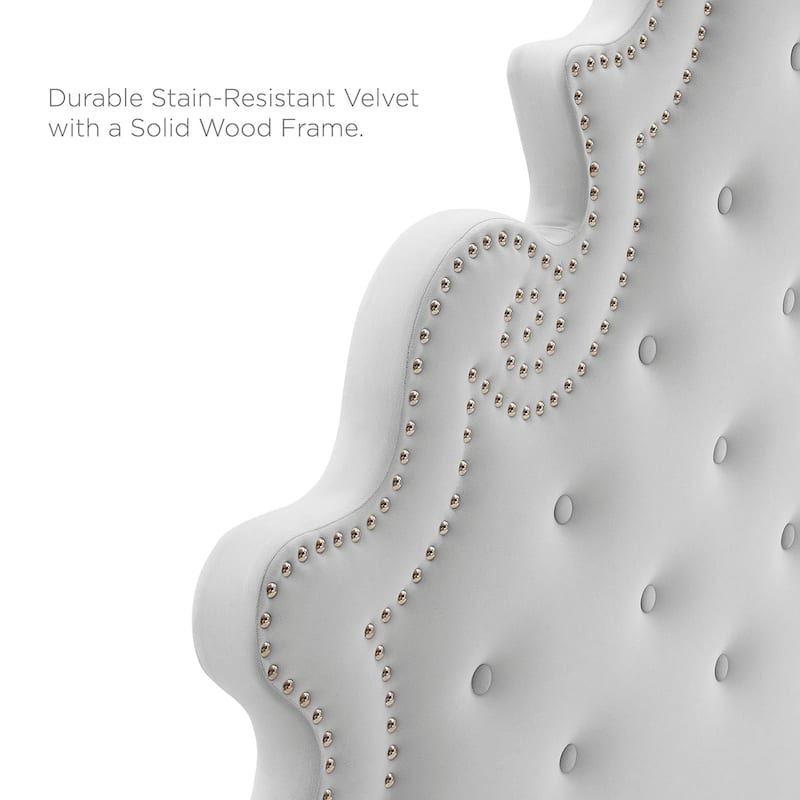 Gwyneth Tufted Performance Velvet Full Platform Bed